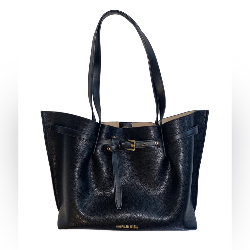Michael Kors Black Vegan Leather Tote - Picture 7 of 15